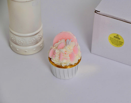 Charming pink peach candle