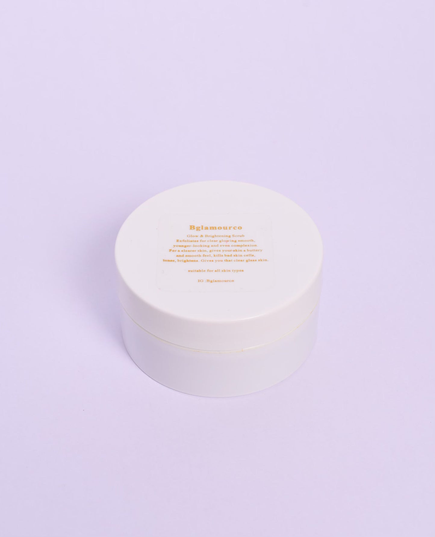 Glow and brightening scrub for face and body , fades scar adds buttery feel to skin, heals and tones. 100% natural and rich in vitamins