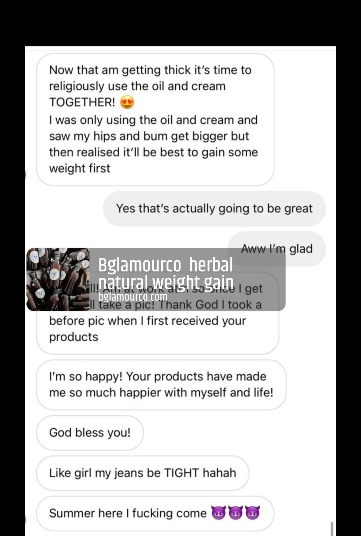 Bglamourco herbal natural weight gain (20% free quantity!)