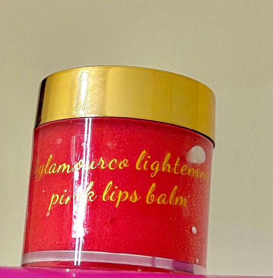 Lighten n’ plump pink lips balm. Heals chapped lips and cold sores