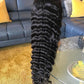Deep wave  silky curly  Human hair lace front unit 180 density