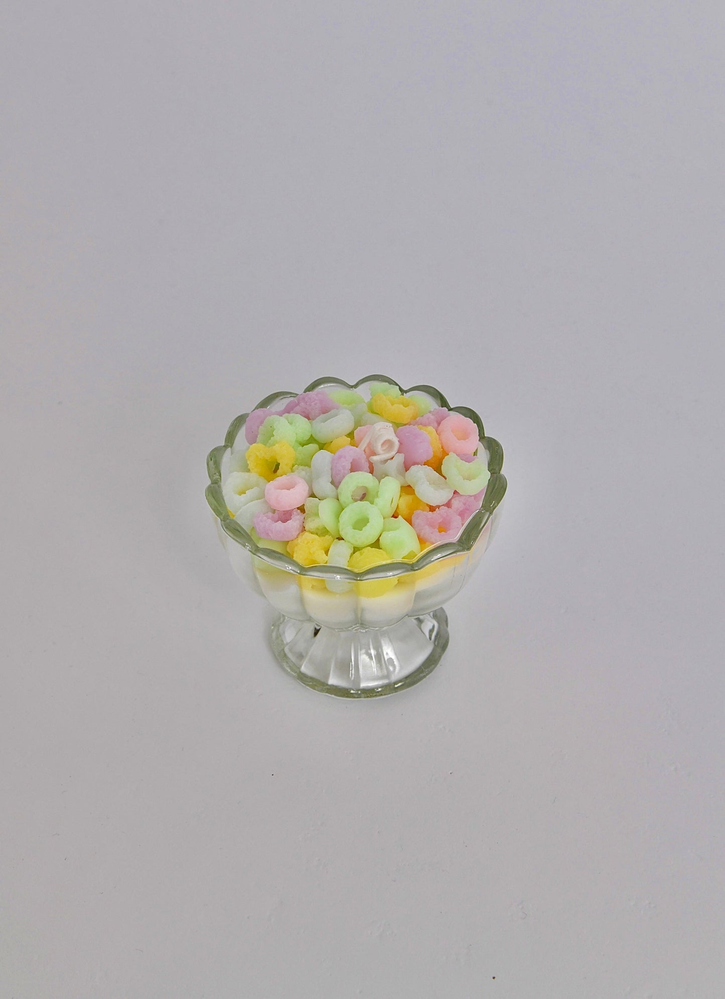 Hoops cereal candle